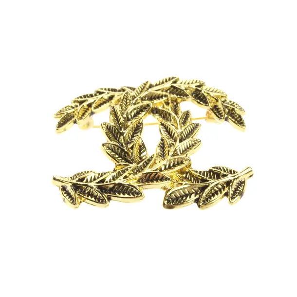 Brosche, in Gold, Metall (metallisch, metallisiert), Chanel