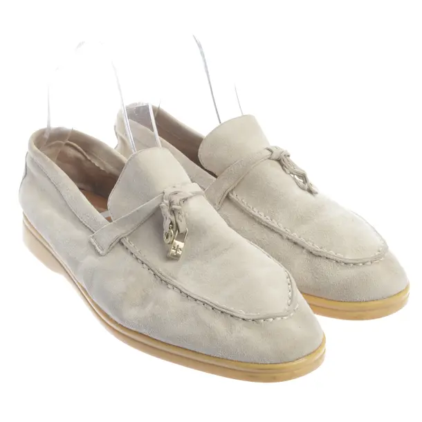 Loafers, in Hellgrau, Loro Piana