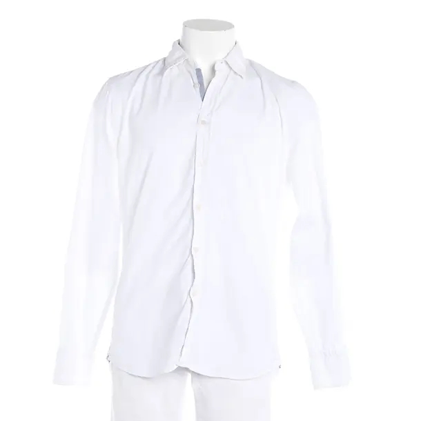 Shirt, in White, Cotton, Marc O'Polo