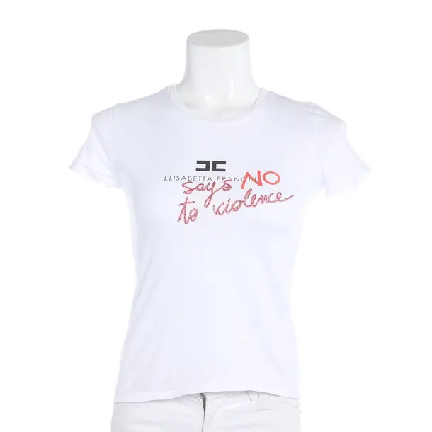 Shirt, in Weiß, Baumwolle, Elisabetta Franchi