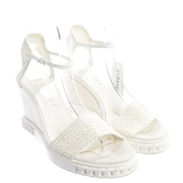 Wedges, in White, Casadei