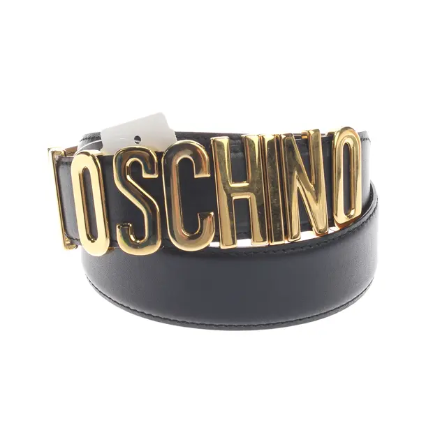 Belt, in Black, Leather, Moschino