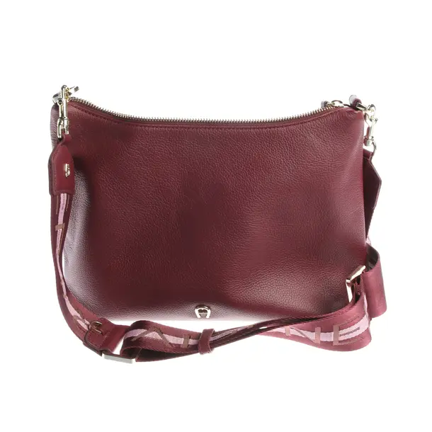 Umhängetasche, in Bordeaux, Leder, Aigner