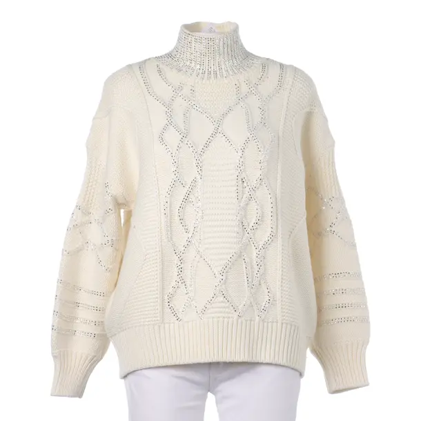 Jumper, in Beige, Cotton, Ermanno Scervino