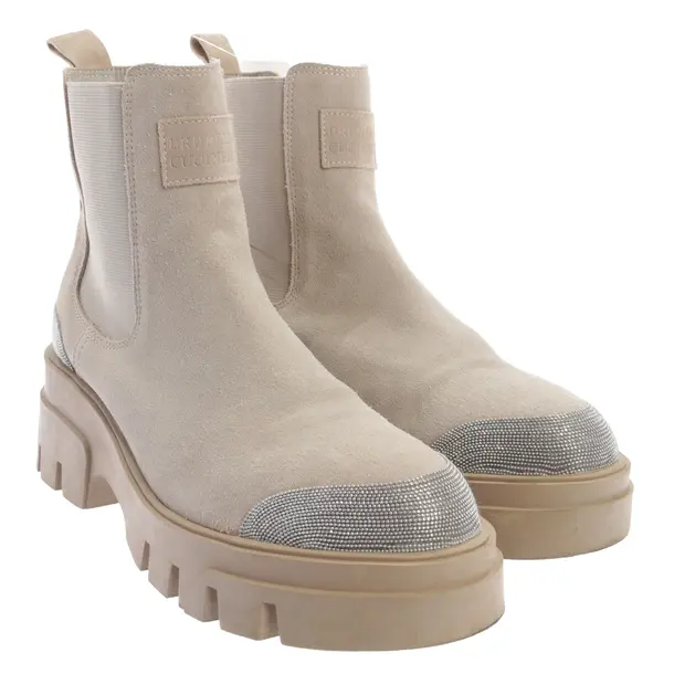 Ankle Boots, in Camel, Brunello Cucinelli