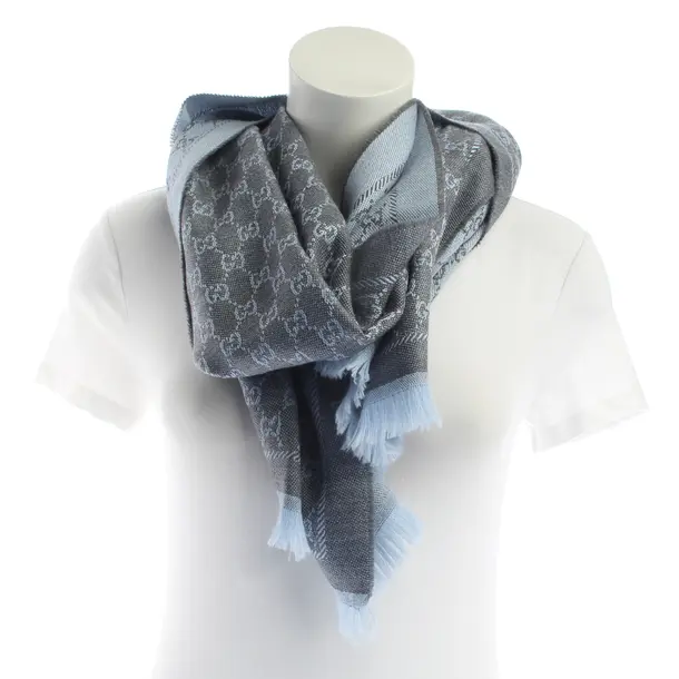 Schal, in Grau, Baumwolle, Gucci