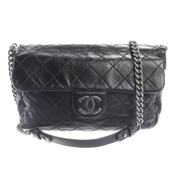 Umhängetasche, in Schwarz, Leder, Chanel