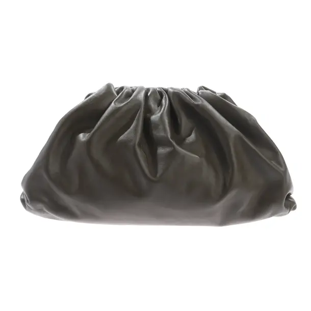 Clutch, in Dunkelgrün, Leder, Bottega Veneta