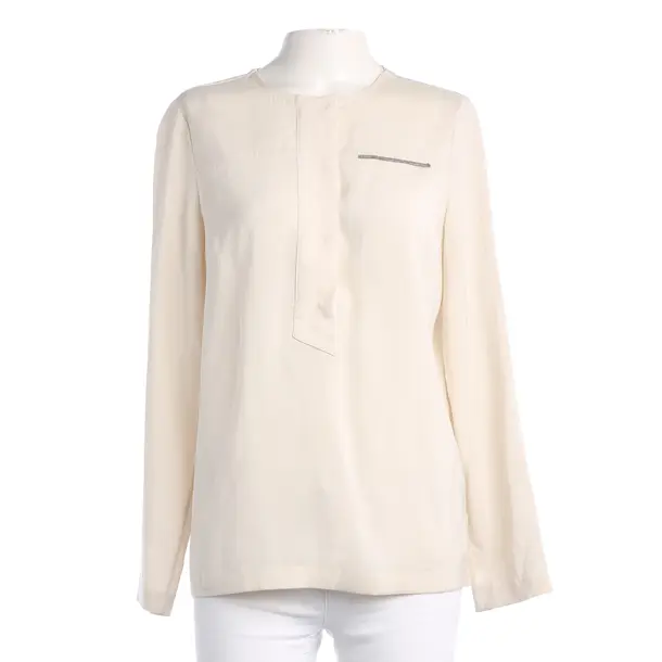 Blouse, in Beige, Silk, Brunello Cucinelli