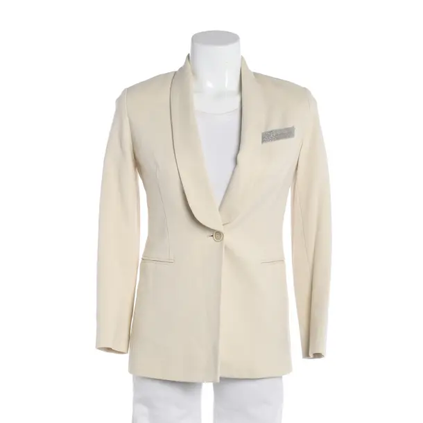 Blazer, in Cream, Acetat, Brunello Cucinelli