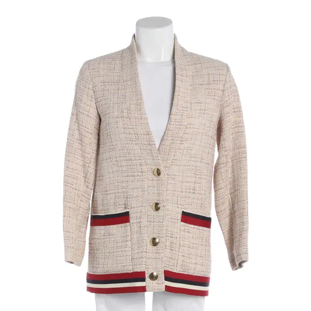 Blazer, in Cream, Cotton, Sandro