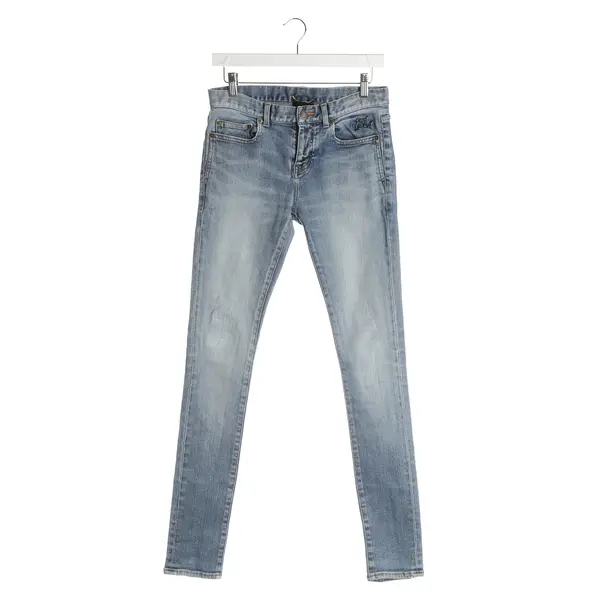 Jeans Slim Fit, in Blau, Baumwolle, Saint Laurent
