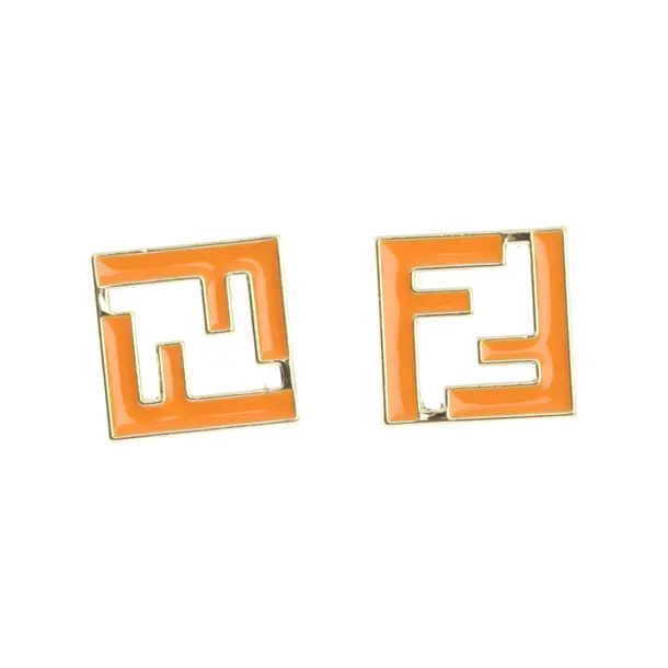 Earrings, in Gold, Metal (metallic, metallized), Fendi
