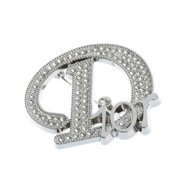 Brosche, in Silber, Metall (metallisch, metallisiert), Dior