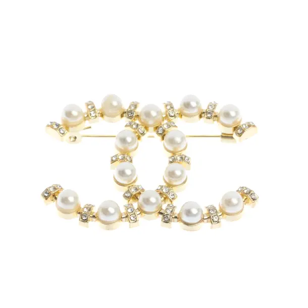 Brooch, in Gold, Metal (metallic, metallized), Chanel