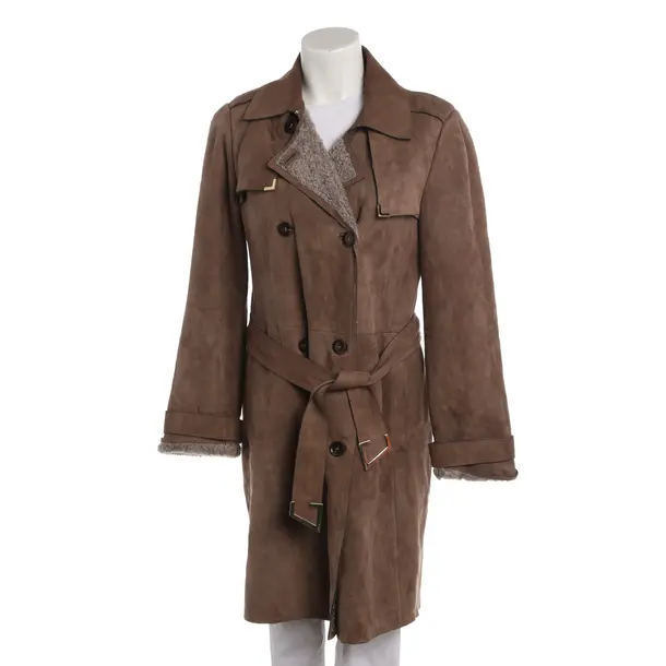 Cappotto in pelle, in Cammello, Pelle, Gucci