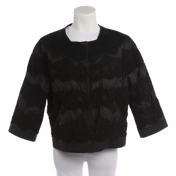 Mid-Season Jacket, in Black, Polyester, Ermanno Scervino