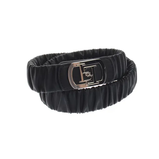 Belt, in Black, Leather, Elisabetta Franchi