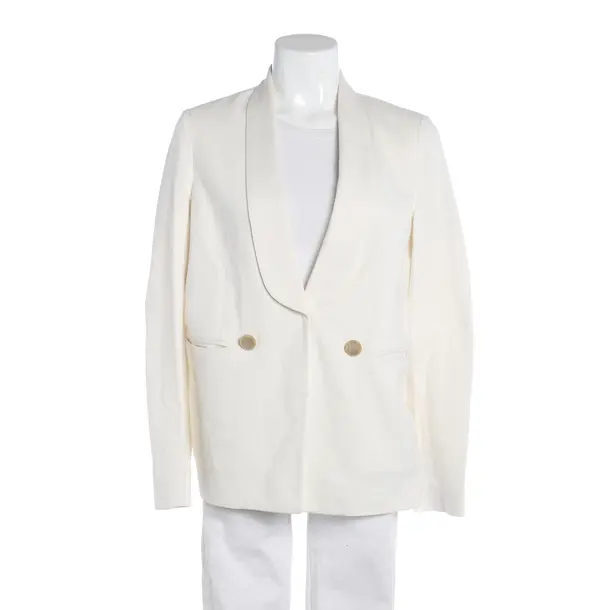 Blazer, in White, Cotton, Brunello Cucinelli