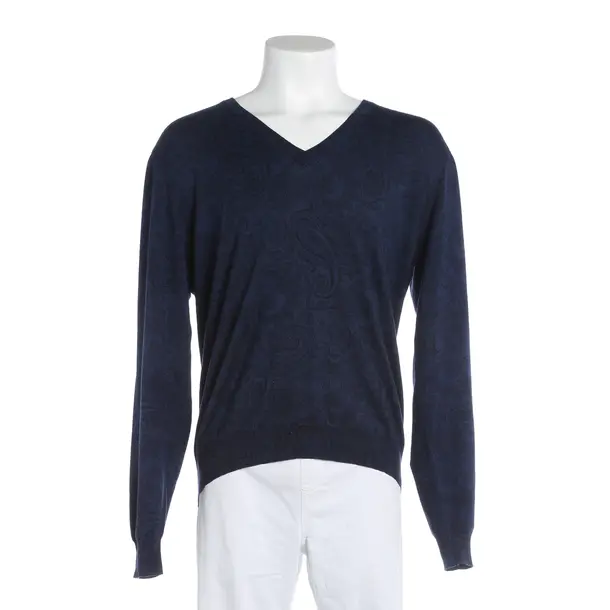 Jumper, in Navy, Wool, Etro
