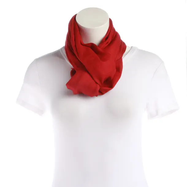 Schal, in Rot, Kaschmir, Jil Sander