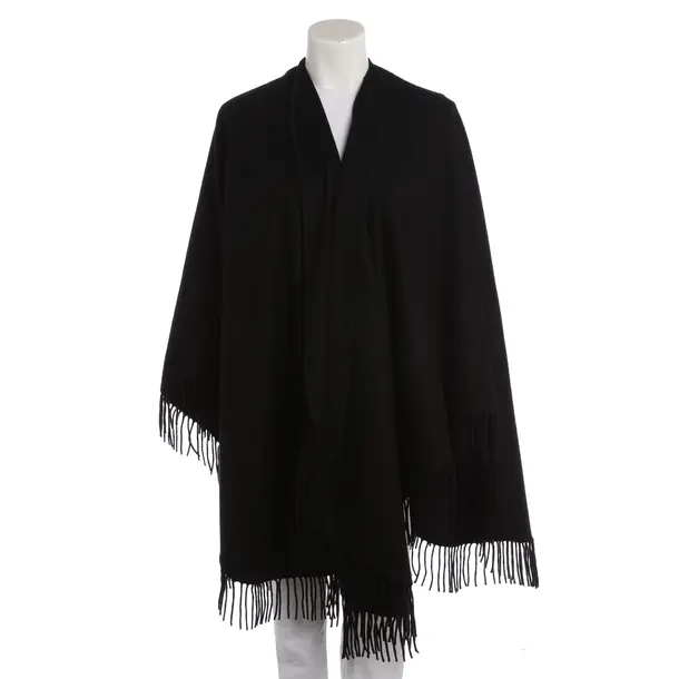 Poncho, in Black, Cashmere, Jil Sander