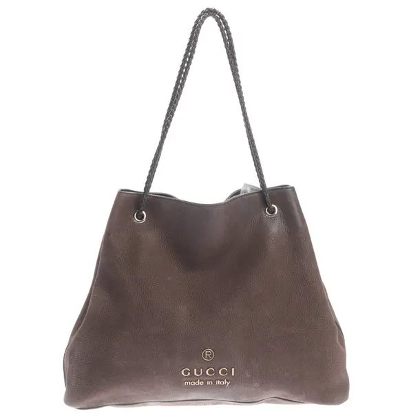 Shopper, in Dunkelbraun, Leder, Gucci