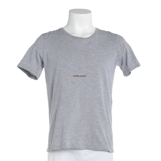 T-Shirt, in Light Gray, Cotton, Saint Laurent