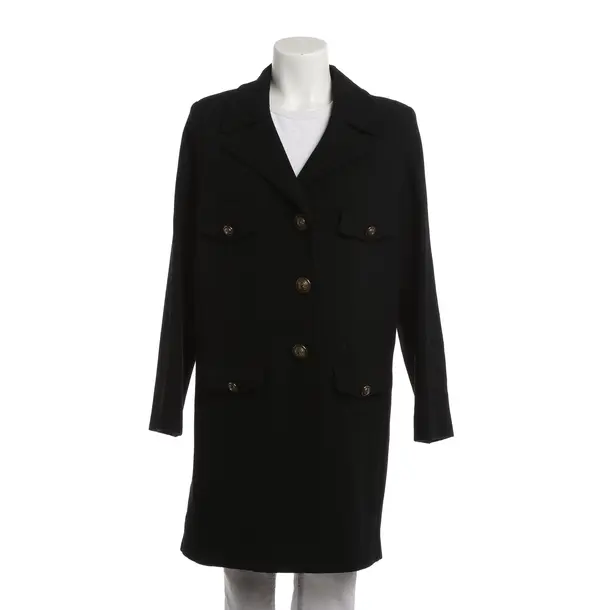 Cappotto mezza stagione, in Nero, Lana, Moschino