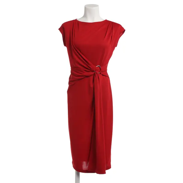 Cocktail Dress, in Red, Polyester, Ralph Lauren Black Label