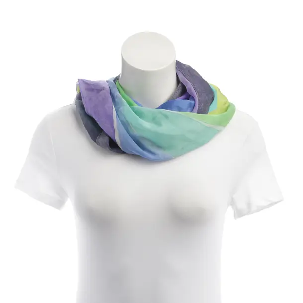 Scarf, in Multicolored, Silk, Moschino Cheap & Chic