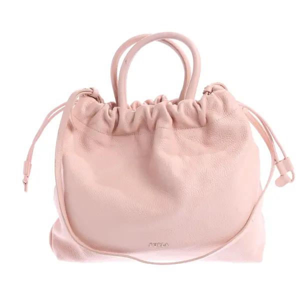 Handtasche, in Apricot, Leder, Furla