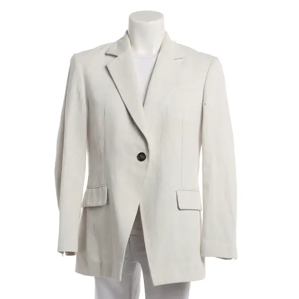 Blazer, in Crema, Cotone, Brunello Cucinelli