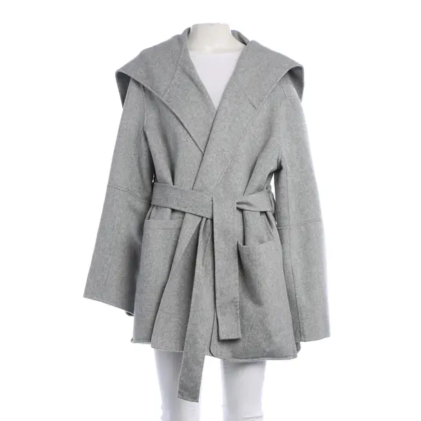 Übergangsmantel, in Hellgrau, Wolle, Dorothee Schumacher