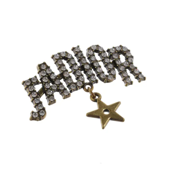 Brooch, in Gold, Metal (metallic, metallized), Dior