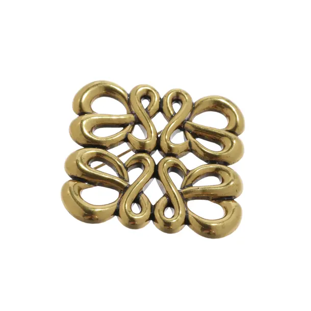 Brosche, in Gold, Metall (metallisch, metallisiert), Loewe