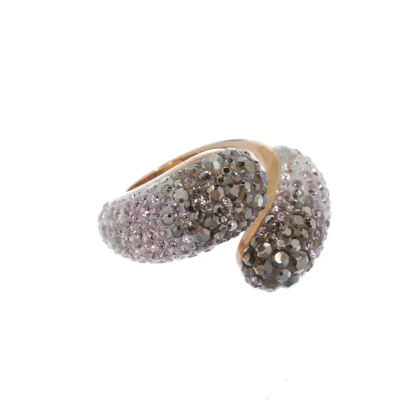 Ring, in Gold, Metal (metallic, metallized), Swarovski