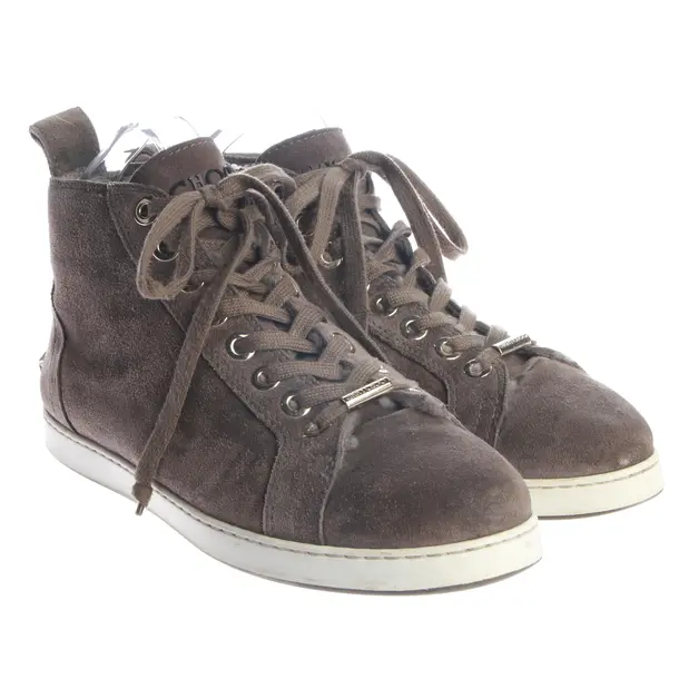 High-Top Sneaker, in Dunkelbraun, Jimmy Choo