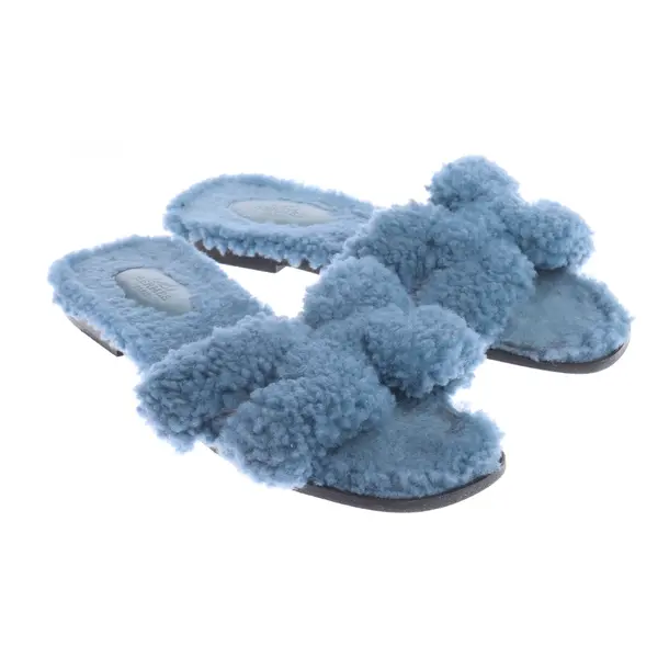 Sandals, in Blue, Hermès