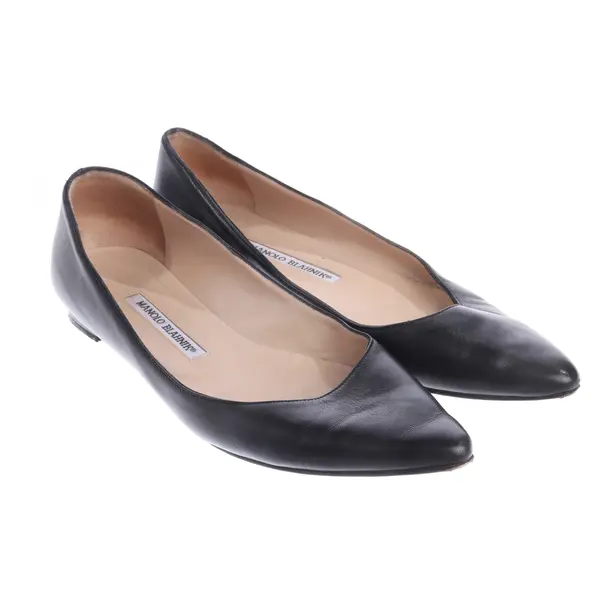 Ballerinas, in Schwarz, Manolo Blahnik