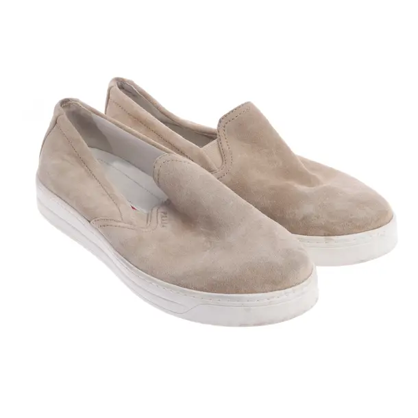Halbschuhe, in Beige, Prada