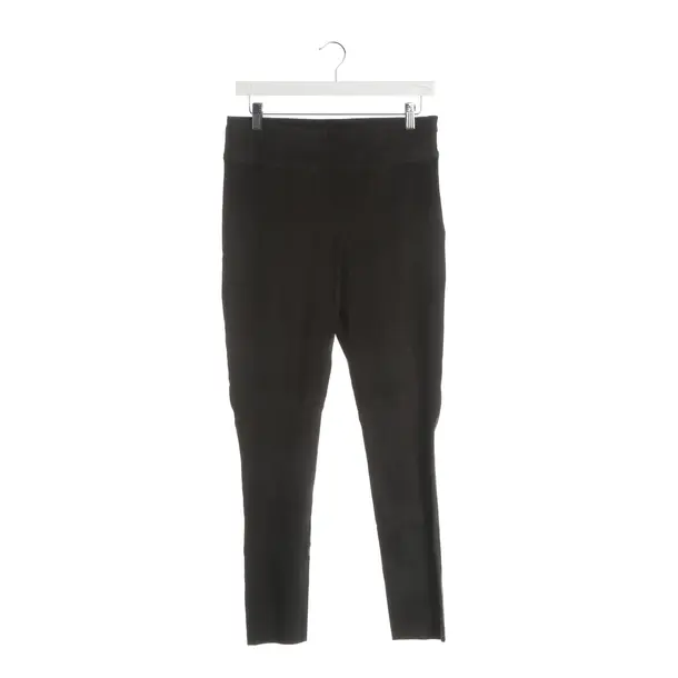 Hose, in Dunkelgrau, Leder, Iro