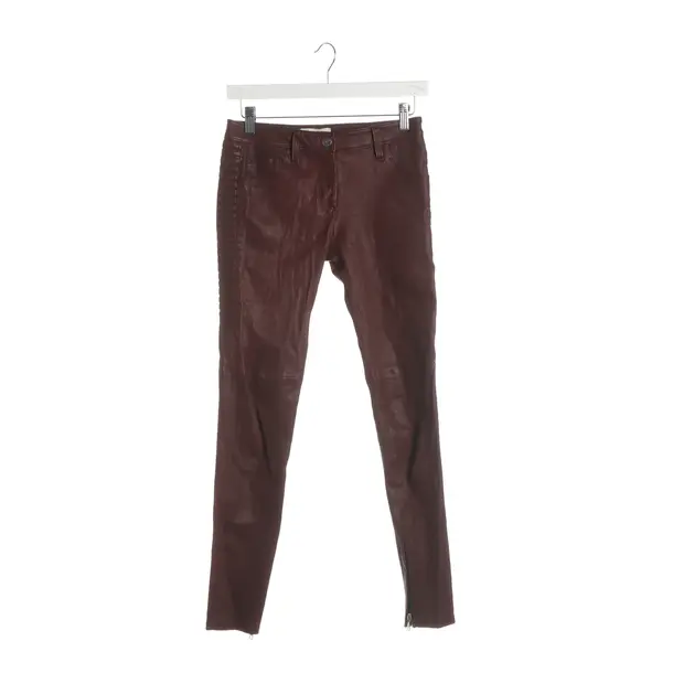 Hose, in Bordeaux, Leder, Iro