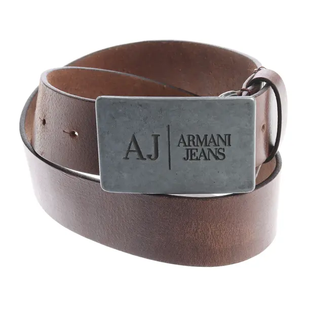 Belt, in Brown, Leather, Armani Jeans