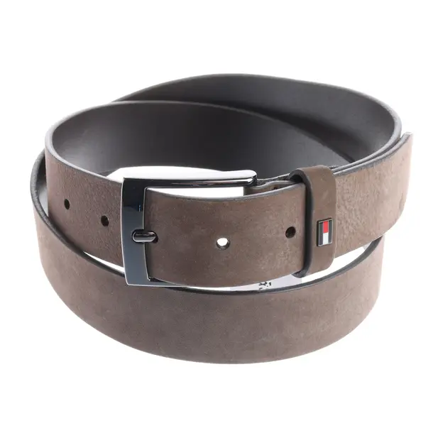 Gürtel, in Grau, Leder, Tommy Hilfiger