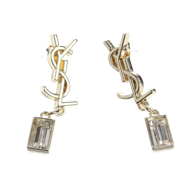 Earrings, in Gold, Metal (metallic, metallized), Saint Laurent