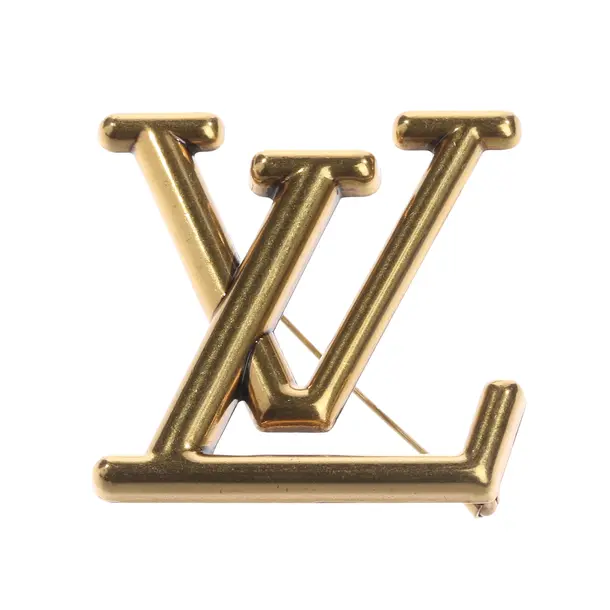 Brosche, in Gold, Metall (metallisch, metallisiert), Louis Vuitton