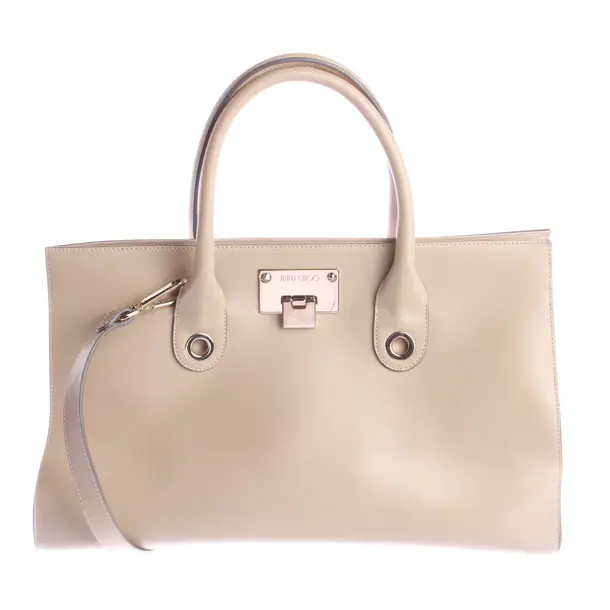 Handtasche, in Beige, Leder, Jimmy Choo