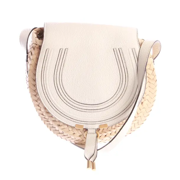 Borsa a cinture a tracolla, in Bianco, Paglia, Chloé