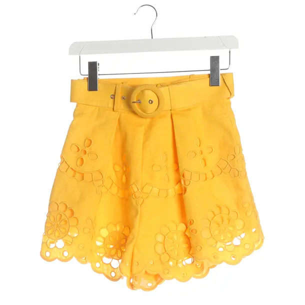 Pantaloncini, in Arancione, Lino, Falegname